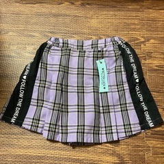 スカート 短パン 140 パープル