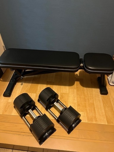 【売約済み】フレックスベル 32kg×2 インクラインベンチ