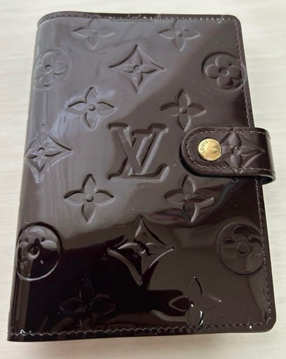 Louis Vuitton エナメル 手帳 アマラント 付属品あり