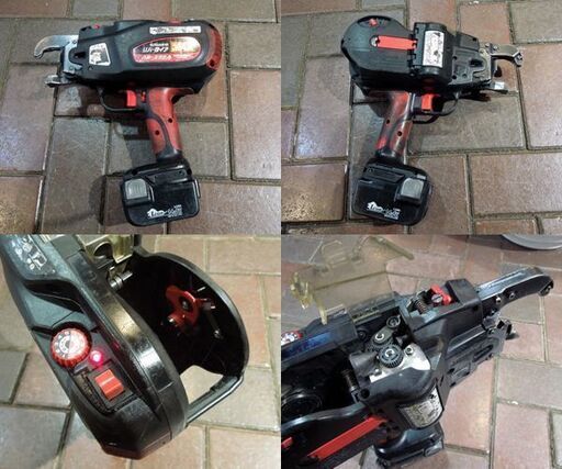 MAX 鉄筋結束機 リバータイア RB-399A 14.4V 本体 充電器 バッテリ2個 通電のみ確認 動作未確認 ジャンク扱い品 マックス 札幌市 新道東店