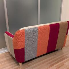 パッチワークソファの画像