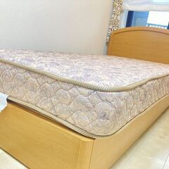 フランスベッド シングル フレーム+マット 一体式 Z形コイルばね Z-HI 高密度連続スプリング Z-HI SPRINGの画像