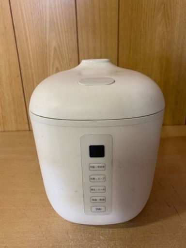ティーズネットワーク　コンパクト炊飯器 RM-102TE-WH