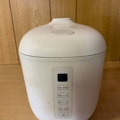 ティーズネットワーク　コンパクト炊飯器 RM-102TE-WHの画像