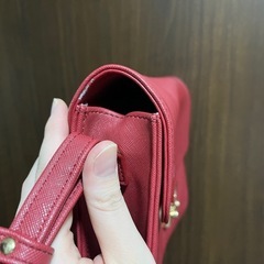 赤　ショルダーバッグの画像
