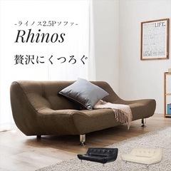 値下げしました2人掛けソファー 【幅153cm】Rhinos 2Pソファの画像