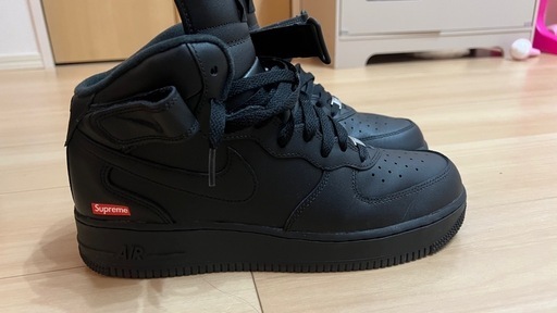 (決定)supreme NIKE AF1 MID BLACK 27.5cm