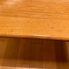 【カンディハウス】ダイニングテーブル天然木ナラ　160x85x65 曲面加工の画像