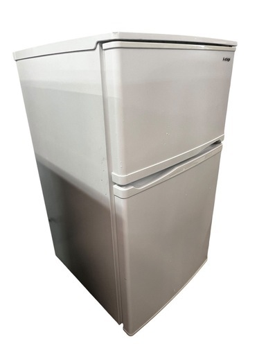 NO.1855 【2019年製】A-stage ノンフロン冷凍冷蔵庫 BR-90W 90L キッチン家電 家電 中古