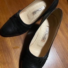 昭和レトロ 婦人靴（革・日本製）23cm 3点セットの画像