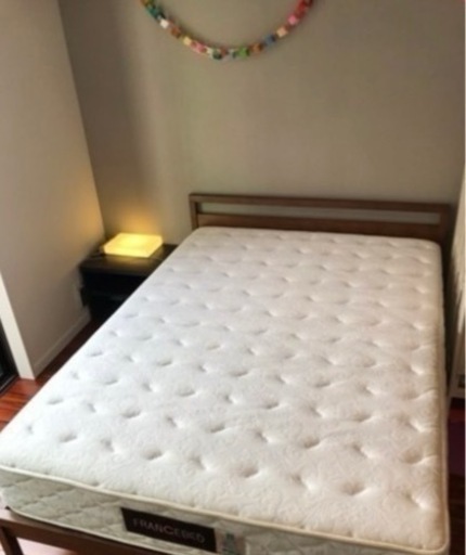 【解体済み・格安お渡し】フランスベッド、ダブルベッド