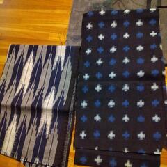 大島紬など着物切れ端の画像
