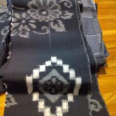 大島紬など着物切れ端の画像