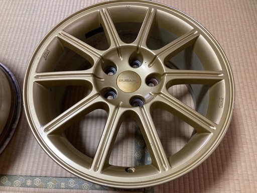 【お取引中】
スバル純正stiホイール４本