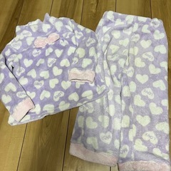 110サイズ　パジャマ　もこもこ　長袖　冬　女の子の画像