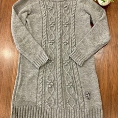 JENNI ニットワンピース　150㎝　グレー