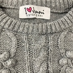 JENNI ニットワンピース　150㎝　グレーの画像