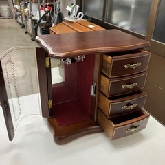☆値下げ☆K2410-204 木の宝石箱 愛のオルゴール ジュエリーケース 動作確認済み 未使用品の画像