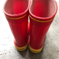 値下げしました！処分します！アンパンマン 長靴　14cm の画像