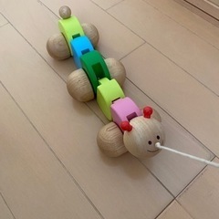 ニチガン　木製　ごきげんいもむし