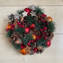 クリスマスリース　直径約20cm