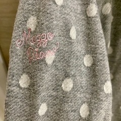 【美品！】mezzo piano ジップアップパーカー　グレー　130の画像