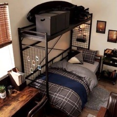 ハンガーシェルフ　ニトリ　黒の画像