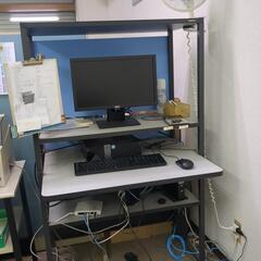 スチール棚デスクパソコン用