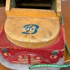 激レア　アメリカヴィンテージ雑貨ブリキ　昭和レトロ　木製　トラック　アンティークの画像