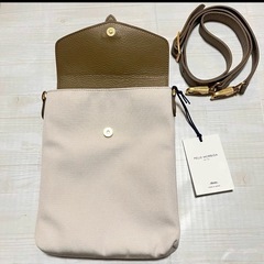 ペッレモルビダ ショルダー 10周年記念 高田朋佳氏コラボ PMO-T001 ショルダーバッグ ベージュ
