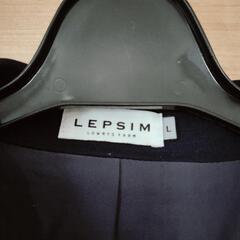 Lサイズ紺ジャケットレディースの画像