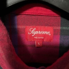 supreme ネルシャツ Lの画像