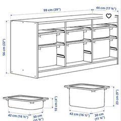 【IKEA】子供部屋 収納トロファスト の画像