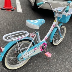 【整備済】子供用自転車16インチ（女の子水色系）