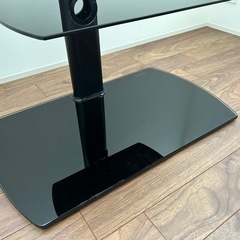 テレビスタンド 32～50インチ対応 壁寄せ 高さ調節可能 ラック回転可能 ブラック Fitueyes TT206501GBの画像