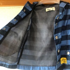 80cmボーダー柄　　ポリエステル上着アウターの画像