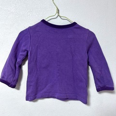 80サイズ♡ハッカベビーのパープルトレーナーの画像