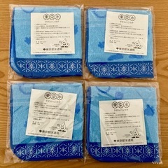 【新品・未開封】東京都水道局　タオルハンカチ　東京水　水滴くん　4枚セットの画像