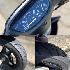 実働 HONDA Dio AF27 原付 スクーター ディオ 2スト ★軽整備済み/前後タイヤ新品/バッテリー新品・・・他★の画像