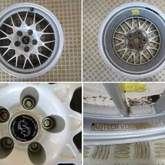 【アルミホイール】日産 ステージア ２６０ＲＳ 純正アルミホイール １７インチ　４本セットの画像