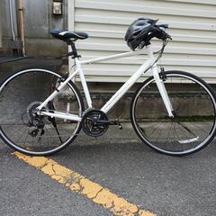 大人用自転車とヘルメット