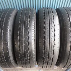 ダンロップ　SP175N　195/80R15　107/105L　LT　SW付　2本セット　No．3775　ハイエース　レジアスエース　夏タイヤ　深溝　2016年製 2025年製 新車外しダンロップSP175N 195⁄80R15 LT 4本