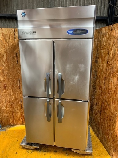 a(6704) 直接お引き取り限定☆ ホシザキ 業務用冷凍庫 HF-90ZT3 薄型 4扉 縦型 W900D650H1890 冷凍庫 大阪 厨房用品 200V 50/60Hz