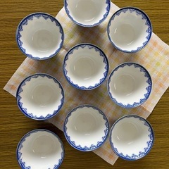 湯呑　唐子絵柄　昭和の画像