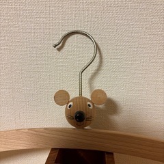 子供用ハンガー　木製ネズミさんハンガーセットの画像