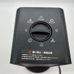 2020年製  セラミックヒーター 黒 の画像