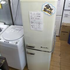 A-STAGE　レトロ冷蔵庫　ARE-198LW　2020年製