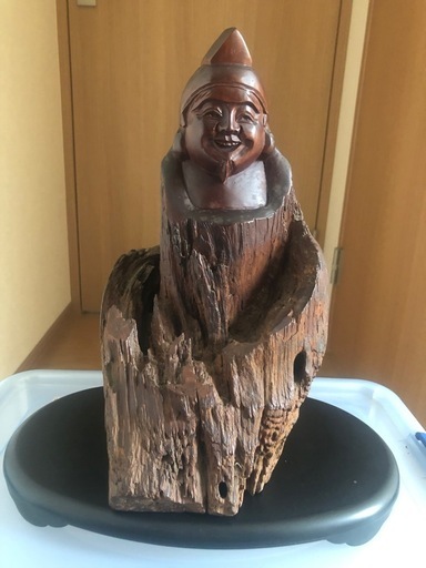 七福神　恵比寿様　一刀彫　彫刻　工芸品　飾り物　