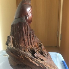 七福神　恵比寿様　一刀彫　彫刻　工芸品　飾り物　の画像