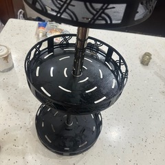 卓上収納　キッチン収納　360°回転式3段調味料ラックの画像